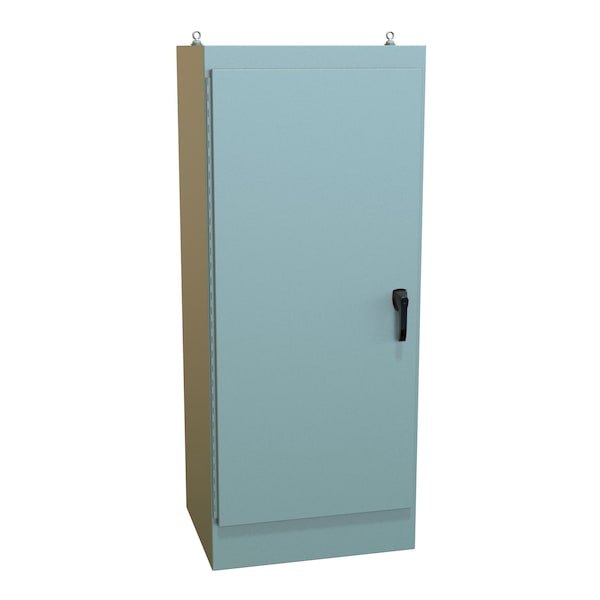 Hammond Steel Electrical Enclosures, 72.06 in H, 24.06 in D, 30.06 in W, NEMA 12, Hinged - 1418X24