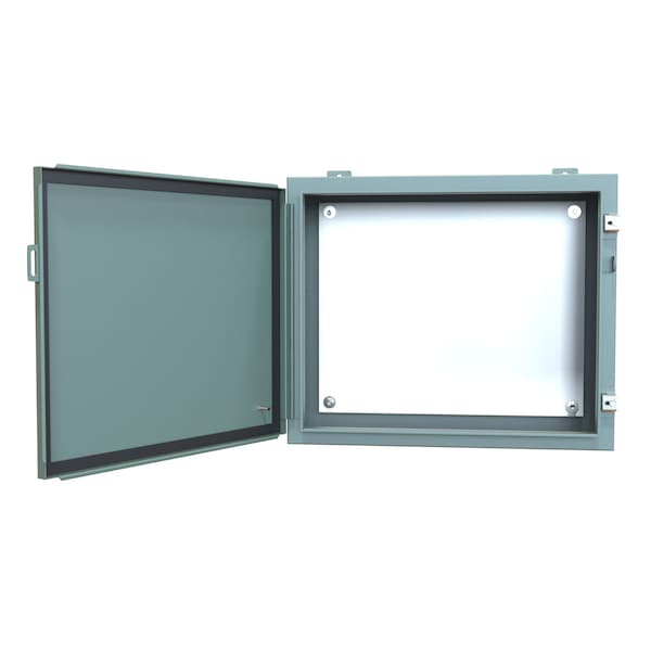 Hammond Steel Electrical Enclosures, 20 in H, 8 in D, 24 in W, NEMA 12, Hinged - 1418ER8