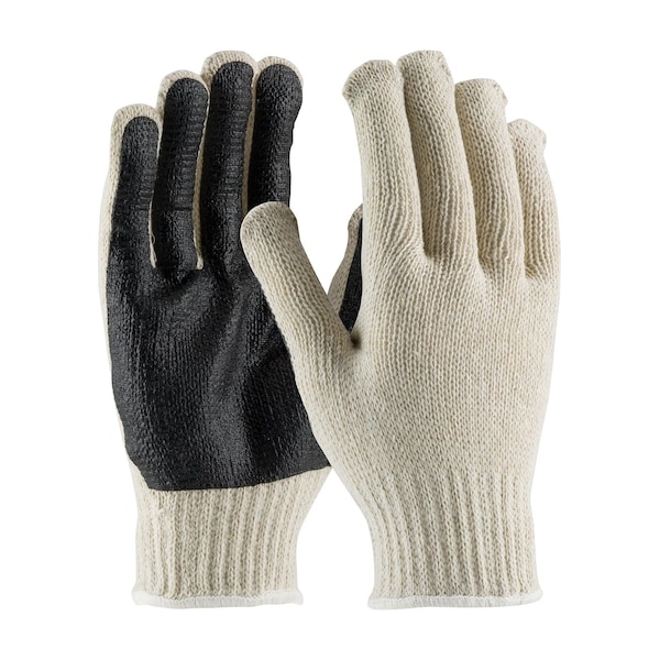 Guantes recubiertos de PVC Pip, cobertura en la palma, color natural/negro, tamaño grande, paquete de 12 - 36-110PC-BK/L