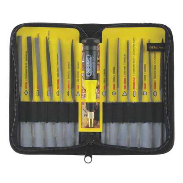 General Tools Needle File Set, Swiss, 5-1/2 In. L - 707475