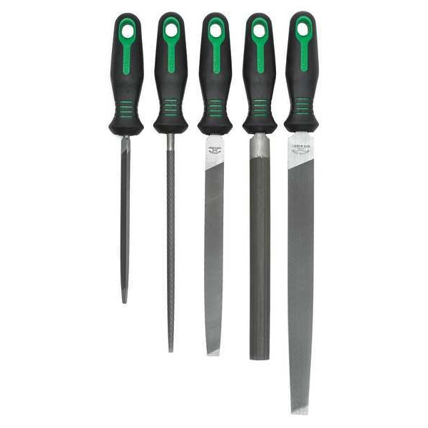Crescent Nicholson 5 Piece 6", 8" & 10" Anniversary File Set with Ergonomic Handles - 22150HIN