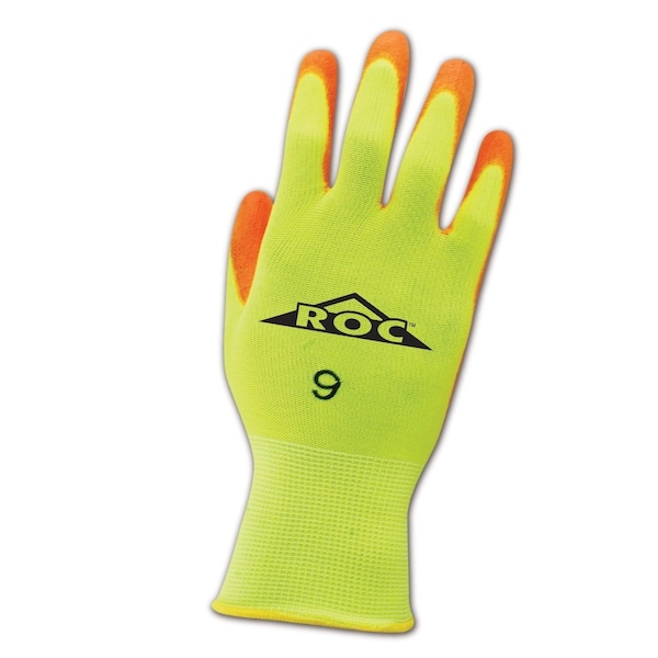 Guantes recubiertos de palma de poliuretano Magid ROC HV144, paquete de 12 - HV144-6