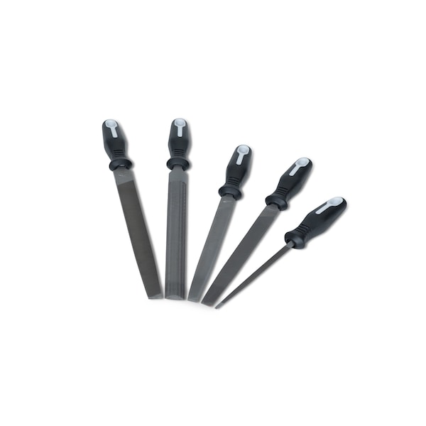 Crescent Nicholson Machinists File Set, Ergonomic, 5 piece - 22040HNNN