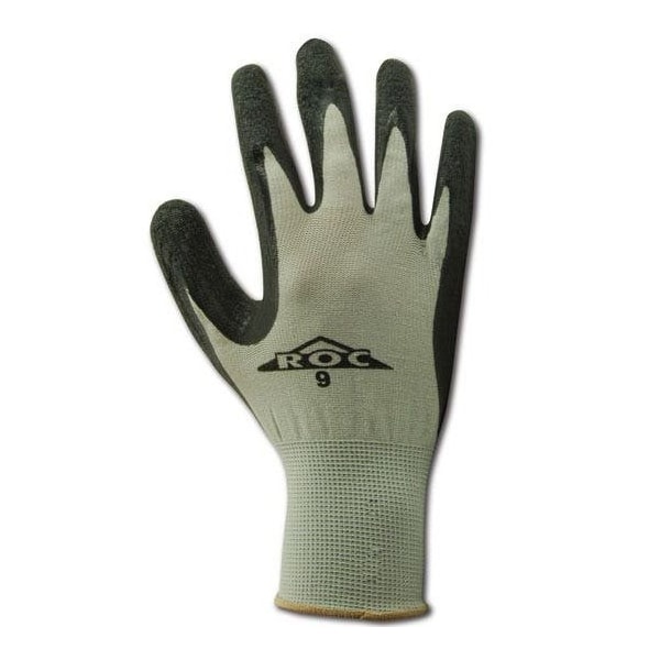 Guantes Magid ROC GP190 cubiertos de látex arrugado en la palma, paquete de 12 - GP19010
