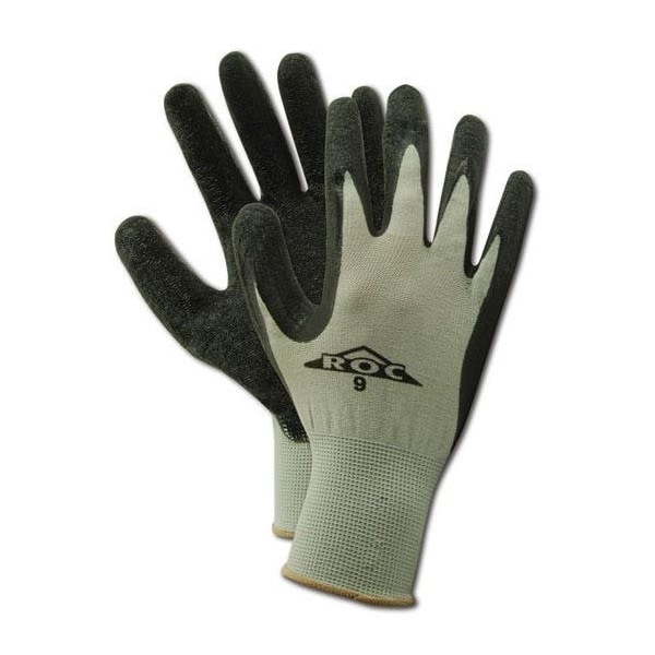 Guantes Magid ROC GP190 cubiertos de látex arrugado en la palma, paquete de 12 - GP19010