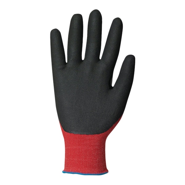 Guante de Nitrilo Traffi TG1240 LXT Cut A1 MicroDex, Talla 8 - TG1240-RD-8