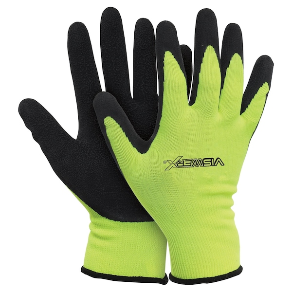 Guante de punto de alta visibilidad Viswerx - Palmera sumergida LG - 127-11012