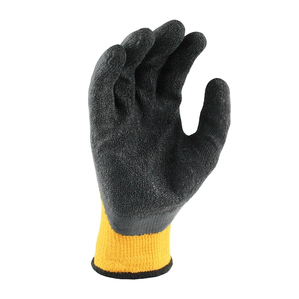 Guantes recubiertos de hule Dewalt, cobertura en la palma, negro/amarillo, XL, par - DPG70XL
