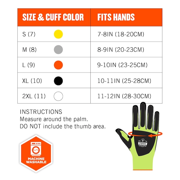 Guantes recubiertos de nitrilo Proflex By Ergodyne 7141, ANSI A4, 72 pares, verde lima, tamaño ProFlex, 72 piezas - 17835