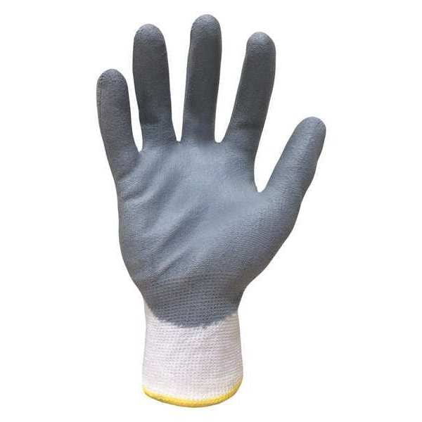 Guantes recubiertos de poliuretano Ironclad Performance Wear, cobertura en la palma, blanco/gris, L, par - G-IKC3-04-L