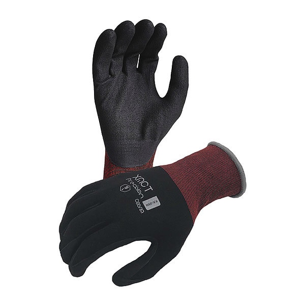 Guantes de Nylon/Spandex Premium 15 ga. Azusa Safety Karbonhex, Recubrimiento de Palma de Nitrilo Dura-Foam, XL - KX09N