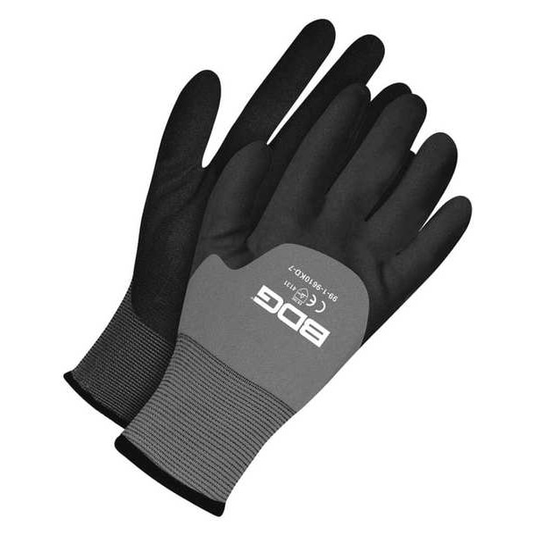 Bdg Seamless Knit Grey Nylon 15G Black Nitrile Foam Knuckle Dip, Tamaño M (8) - 99-1-9610KD-8

Se refiere a unos guantes sin costuras de color gris de nailon de 15G con recubrimiento de nitrilo negro en los nudillos, con espuma y tamaño mediano (8).