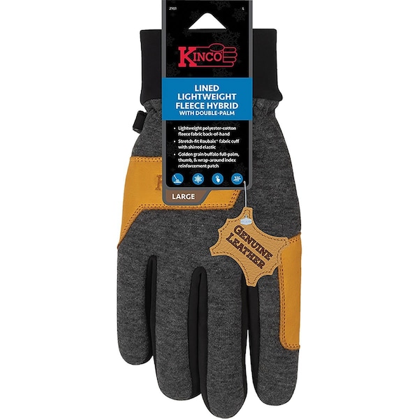 Kinco Forrado Híbrido de Felpa Ligera con Doble Palma - 2981-XL