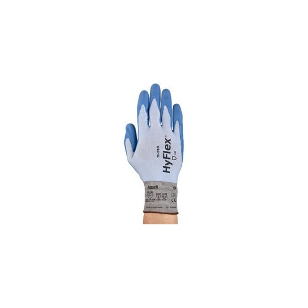 Guantes recubiertos de poliuretano sin costuras Ansell HyFlex®, Ansell 11-518, Talla 10, 1 Par - Cantidad de paquete 12 - ¿235134¿