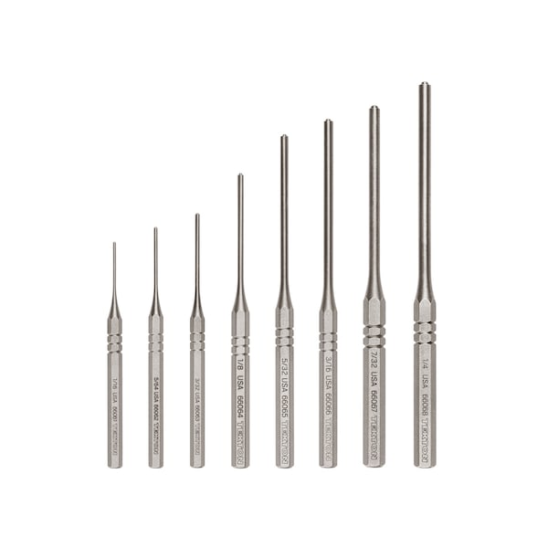 Tekton Roll Pin Punch Set, 8-Piece (1/16-1/4 in.) - PNC93001