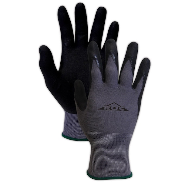Guantes revestidos de palma de nitrilo Magid ROC GP100 MicroFoam, paquete de 12 - GP100-5