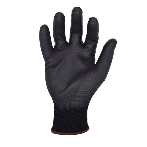 Guantes de trabajo de nylon de 13 ga. con recubrimiento de poliuretano en la palma, color negro, talla XL - CM2000 de Azusa Safety Commander