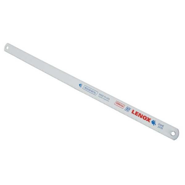 Lenox Hacksaw Blade, Length 12 in, Teeth per Inch 24, Bi-Metal, 10 Pack - 20145-V224HE