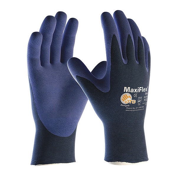Guantes recubiertos de nitrilo Pip Foam, cobertura en la palma, azul, M, PR - 34-274/M