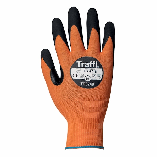 Guante de nitrilo Traffi TG3240 LXT Cut A2 MicroDex, Talla 11 - TG3240-AM-11