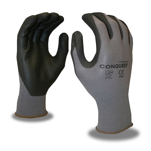 Guantes Cordova Conquest de Nitrilo con Microespuma, Talla M, 12 piezas - 6905M