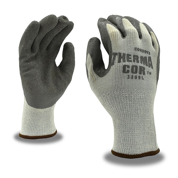 Guantes térmicos de látex y con acabado en relieve Cordova Therma-Cor, talla S, paquete de 12 - 3899S