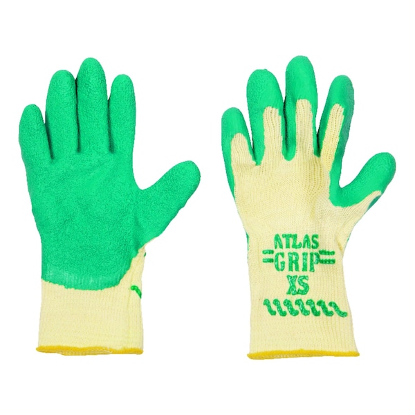 Guantes de jardinería para niños Showa Atlas Kid Tuff unisex para uso interior y exterior en verde/amarillo XS 1 par - 310GXS-06.RT