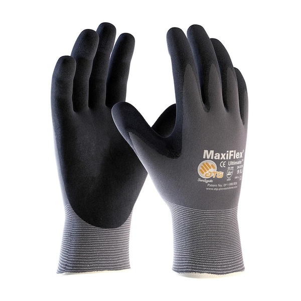 Guantes de nitrilo G-Tek Maxiflex Pip PIP, X Grande, Recubiertos de negro - 34-874/XL