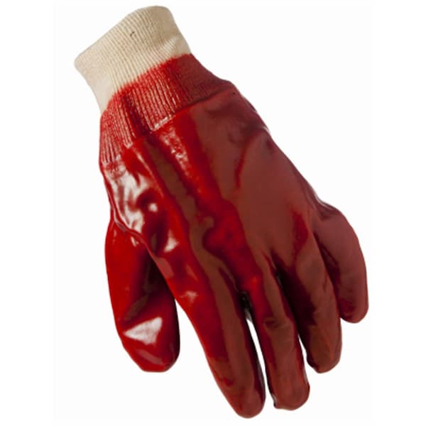 Grace Victoria Mens Grease Monkey Guante Grande Rojo Recubierto de PVC - GR2067732