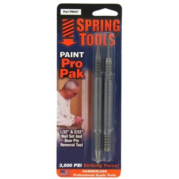 Spring Tools Spring Tools Paint Pro Pak Nail Set & Door Pin Remover  PM407 - 761751000632