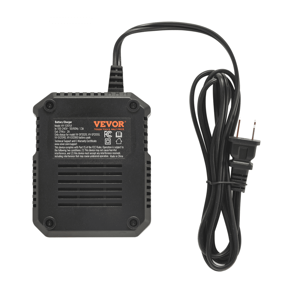 VEVOR 2.0Ah Battery Charger - Cordless Power Tools Battery Pack Charger for Fast Charging, Replacement Charger for VV-SP2020, VV-EX2040, VV-SP2050, VV-EX2060 Batteries - DCBCDQCPXS20WC683V1