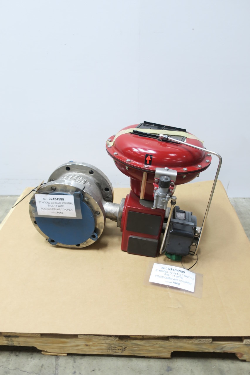 MASONEILAN 33-36415 PNEUMATIC 150 STAINLESS FLANGED SVI2-21113111 8IN CONTROL VALVE