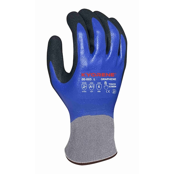 Kyorene 15g Gris Kyorene Grafeno Liner A1 para Resistencia Superior al Aceite y Agua Guantes PK (M) - 00-005 (M)