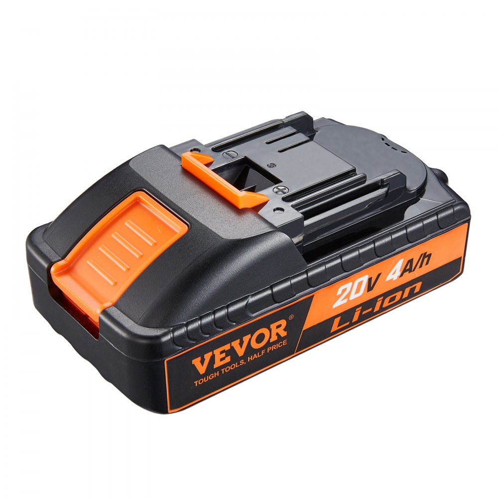 VEVOR 20V 4.0Ah Lithium-Ion Battery - High-Capacity Replacement Battery Pack for Power Tools Batteries, Compatible with 20V Cordless Power Tools - 20VDCB40AHZCOHF01V9