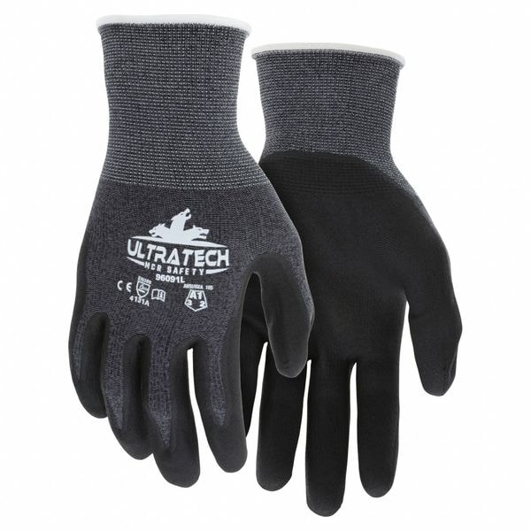 Guantes recubiertos de seguridad Mcr, acabados, tejidos, XS/6, paquete de 12 - 96091XS