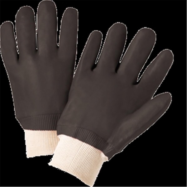 Guante grande negro recubierto de PVC Vortex 12000 - Negro - Grande - VO3296046