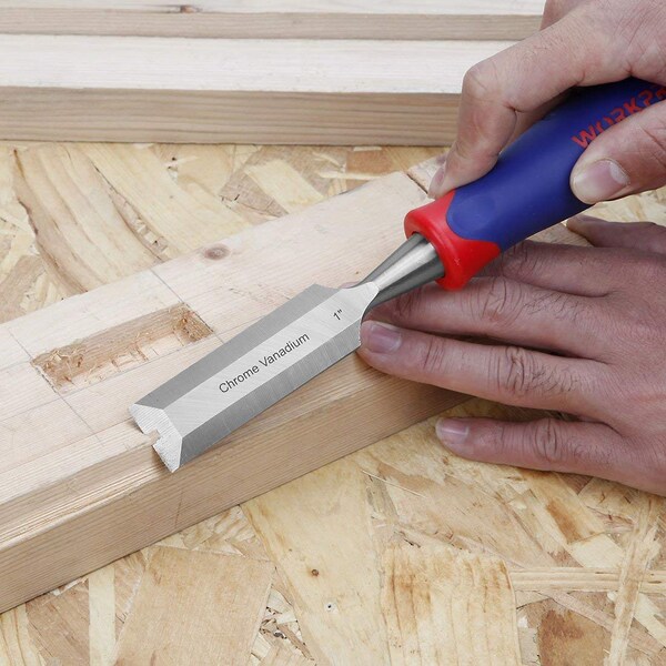 Prime-Line Hardened and Tempered Steel Wood Chisel, 1 Inch Wide Blade, Single Pack - W043007
