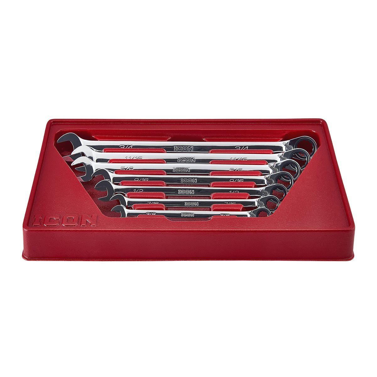 Juego de llaves de combinación de trinquete SAE profesional Icon, 7 piezas - 64842