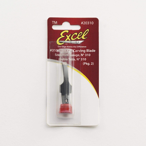 Excel Blades Small Carving Gouge Chisel Carving Wood Tool for Hobby 2pcs., 12pk. - 20310
