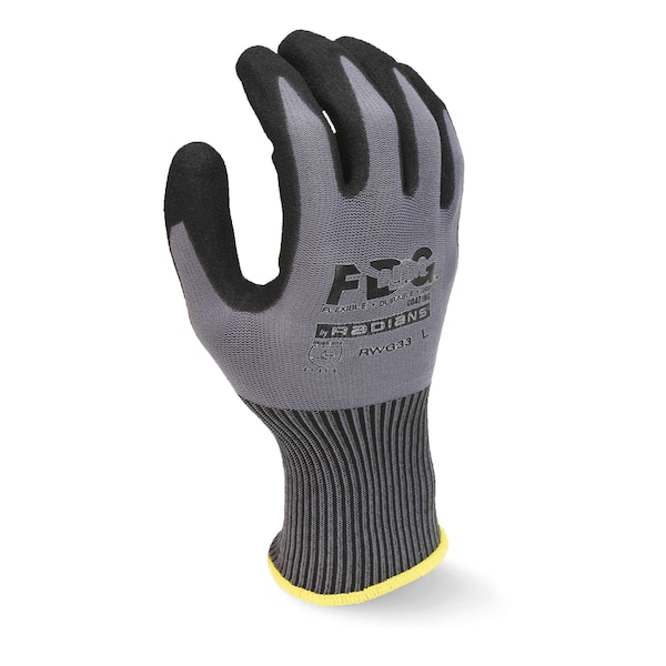 Guantes Radians FDG con recubrimiento de palma y puntos de nitrilo Guantes de trabajo Glv-XL PR - RWG33XL