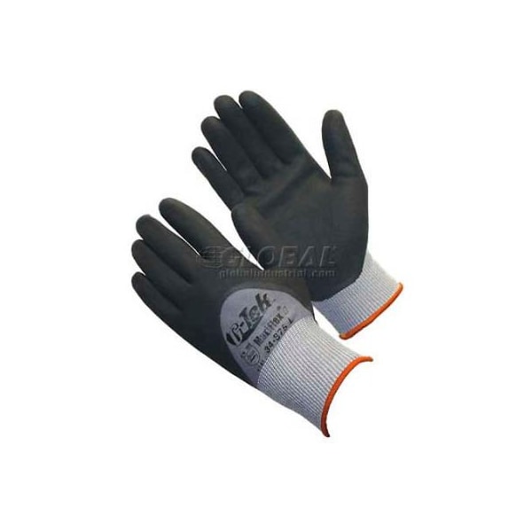 Guantes recubiertos de nitrilo con microespuma MaxiFlex II Pip PIP, negro, S, 1 docena - 34-875/S