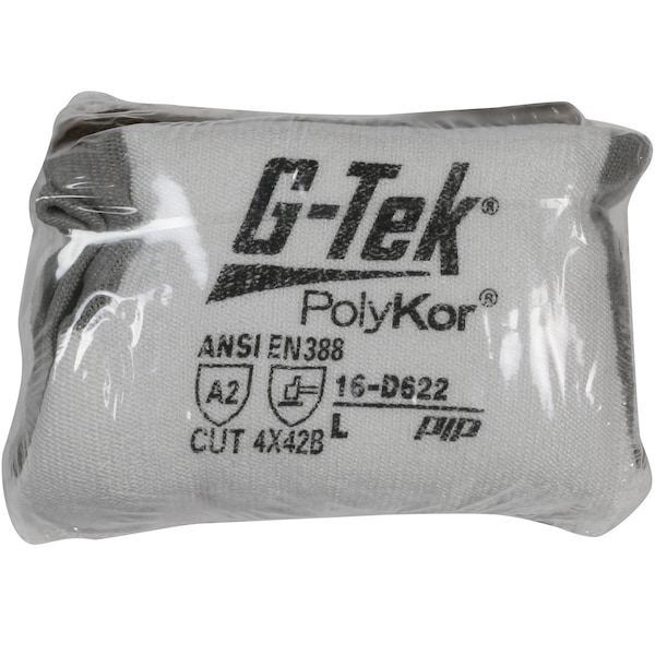 Guante recubierto con Polykor G-Tek, corte ANSI A2, tamaño XL, PR - 16-D622V/XL.