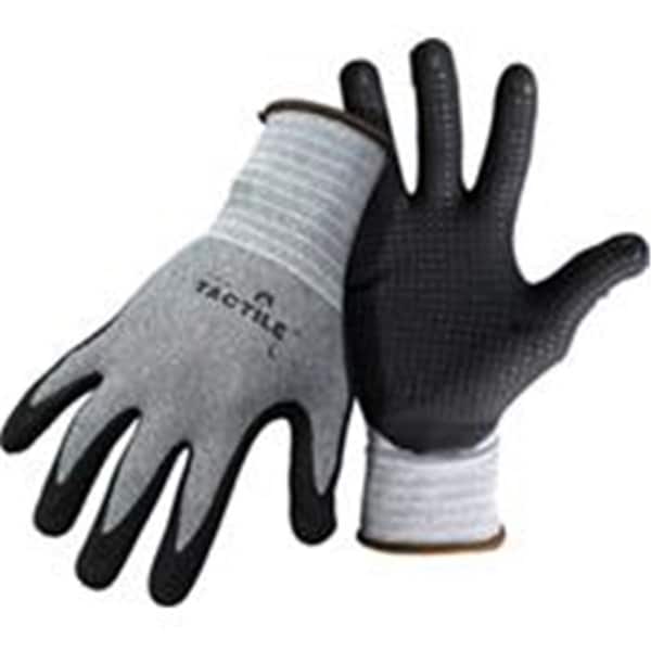 Guante de Palma de Nitrilo Sumergido con Puntos Táctiles para Pies, Negro y Gris, Extra Grande - FR1692920
