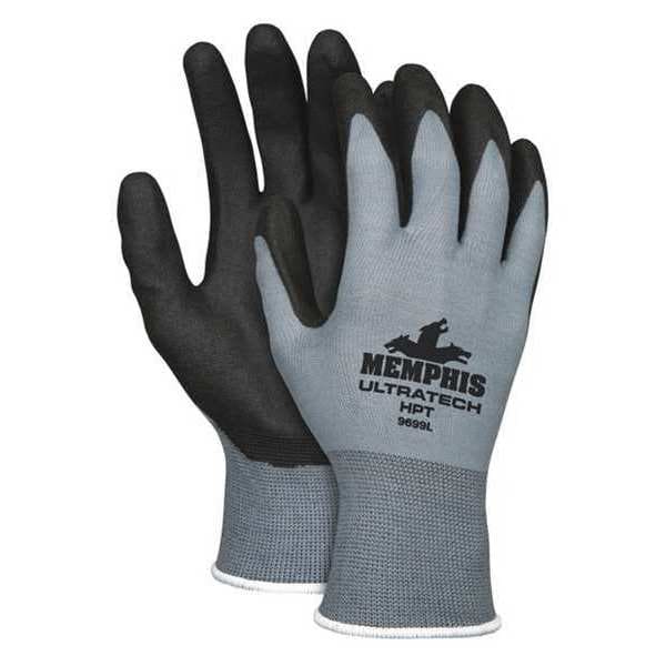 Guantes recubiertos con HTP de Mcr Safety, cobertura en la palma, color gris, XS, PR - VP9699XS.