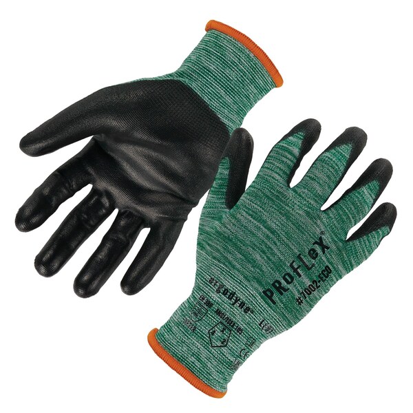 ProFlex de Ergodyne Guantes recubiertos de PU reciclado, verdes, Talla S - 7002-ECO
