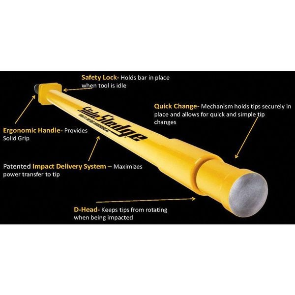 Slide Sledge Slide Hammer Sledge, 14 lb., 30