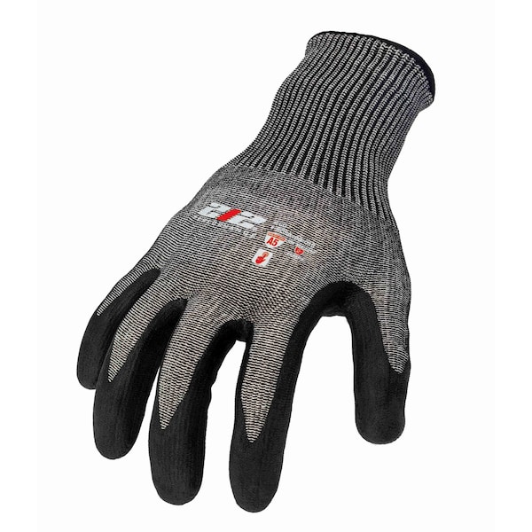Guante de trabajo sin costuras 212 Performance de espuma de nitrilo con compatibilidad para pantalla táctil, en negro y gris, tamaño pequeño, paquete de 12 - SC5A-06-008