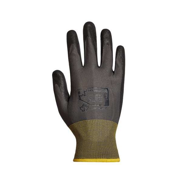 Guante Superior de Nylon Negro, Palma Natural, Talla 8, Par - S13PNT-8