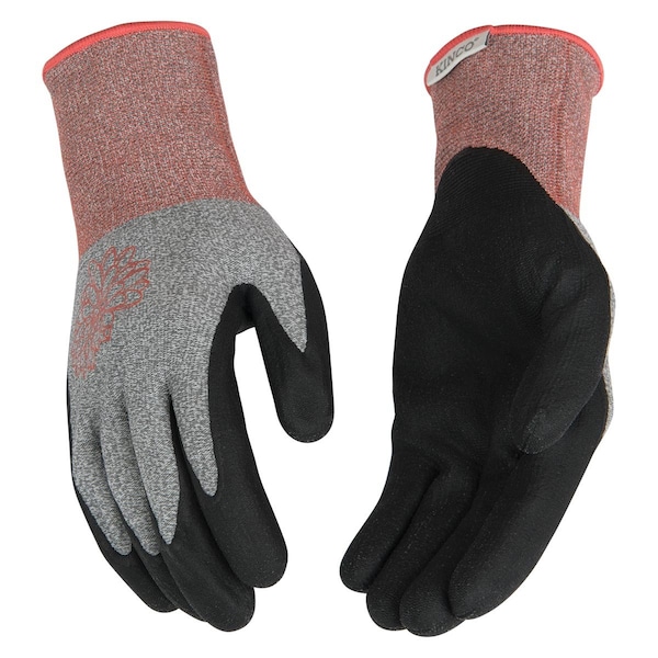 Guantes de punto de nylon/spandex para mujeres de Kinco con palma de nitrilo - 1797W-L