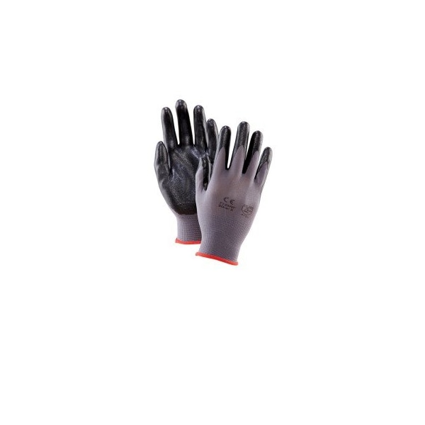 Guantes recubiertos de nitrilo PosiGrip de West Chester Protective Gear, tamaño grande 8" L, paquete de 12 - GLV315-L
